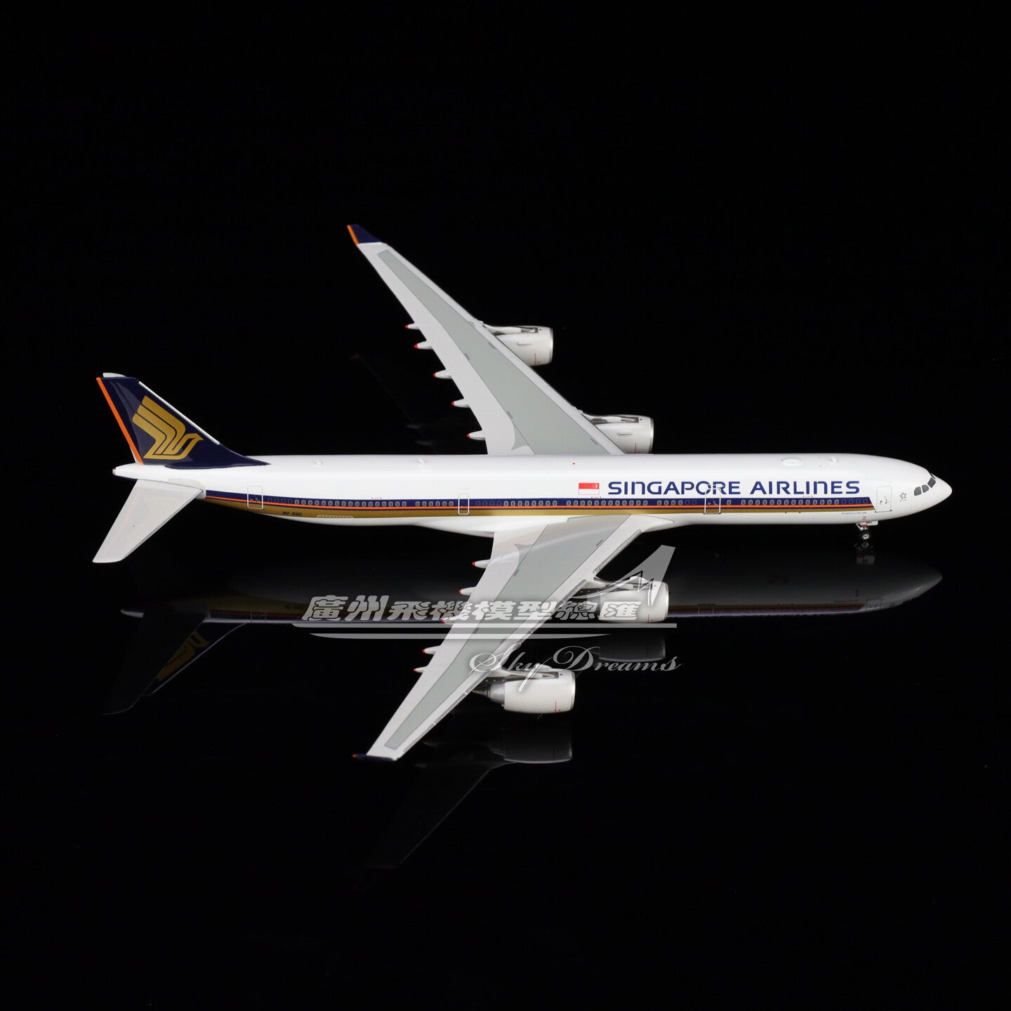 1:400 Phoenix SINGAPORE AIRLINES AIRBUS A340-500 Airplane Diecast Aircraft Model