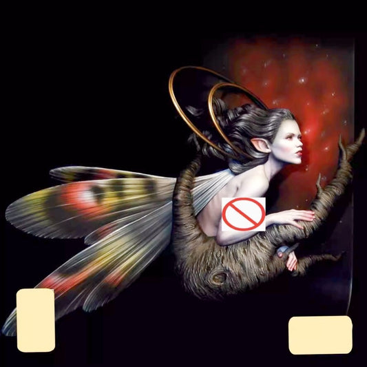 1/10 resin bust figure model Fantasy Butterfly Fairy Bust unassembled unpainted