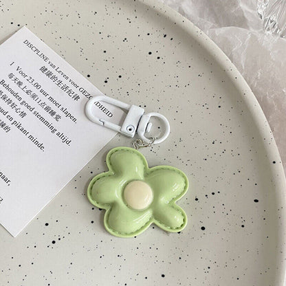 Colored Flower Keychain Heart Flower Bag Pendant DIY Candy Color Key Chains