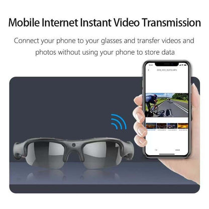 Sports glasses with WiFi, smart multifunctional camera for video recording photo