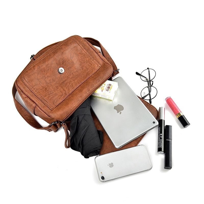 Vintage Shoulder Messenger Bag Purses Handbags Soft Leather Crossbody Bags Small