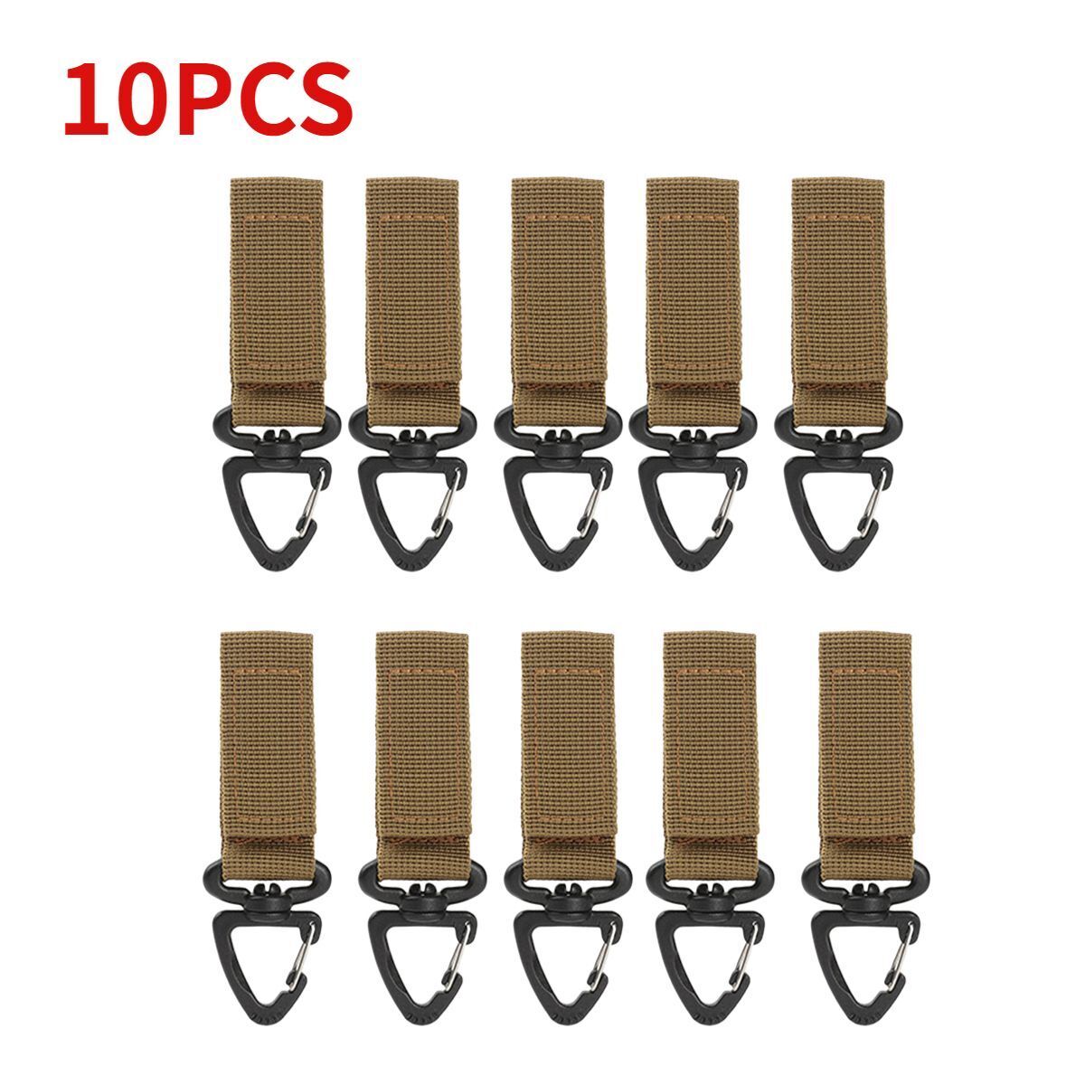 Outdoor Tactical Gloves Hooks Triangle Backpack Hanging Buckle Nylon Keychain