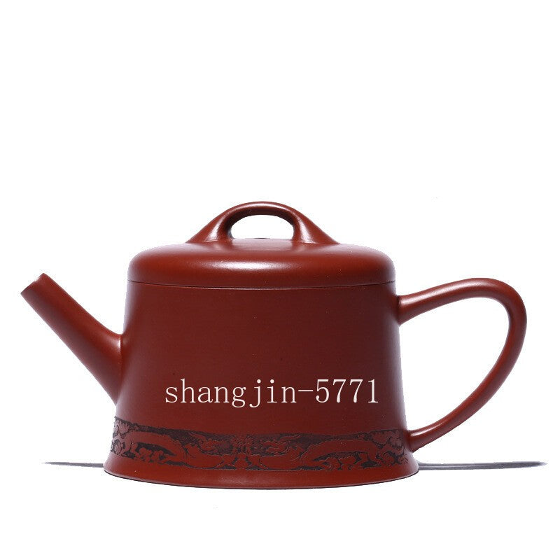 Real Yixing Zisha Tea Pot 80ml Red Clay Small Pot Marked 10 Infuser Holes China