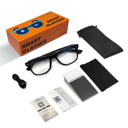 AI translation 100 languages Bluetooth listening songs calling smart glasses