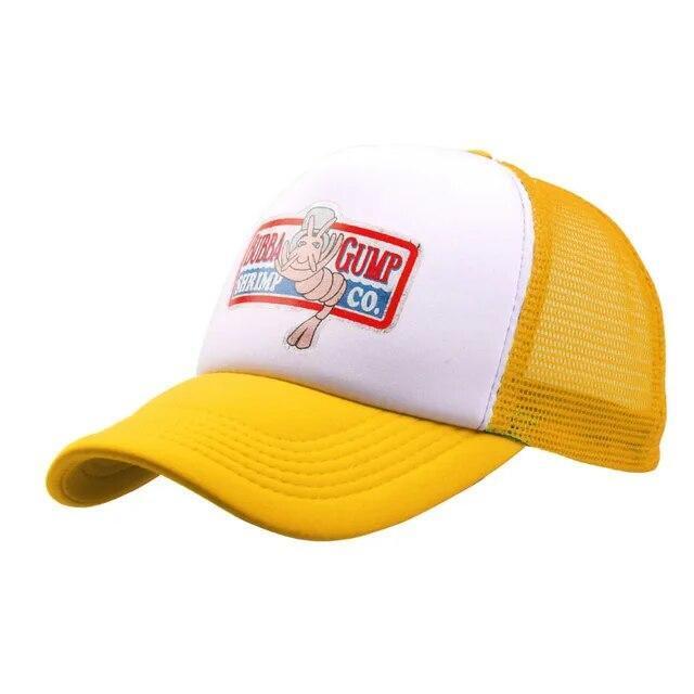 Mens GUMP SHRIMP Mesh Baseball Cap Snapback Hat Adjustable Trucker Outdoor Sport