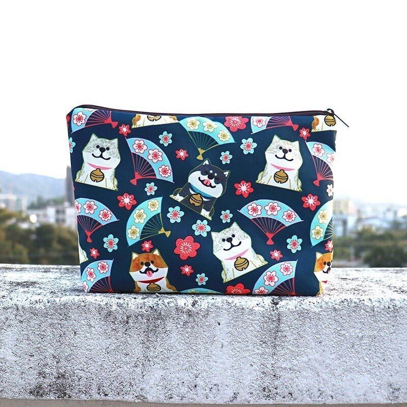 Bonded Fabric Storage Bag Travel Toiletries Organize Cosmetic Bag Makeup Purse