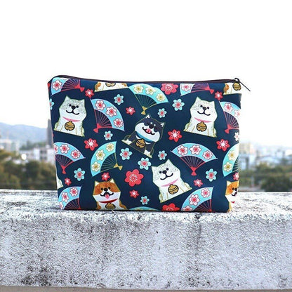 Bonded Fabric Storage Bag Travel Toiletries Organize Cosmetic Bag Makeup Purse