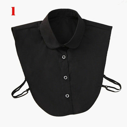 Shirt Collar Women Cotton Lace Fake Blouse Vintage Lapel Clothes Accessories Top