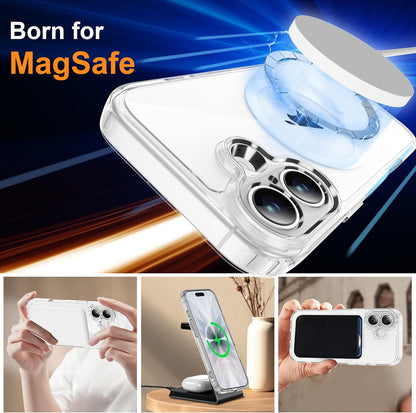 Magnetic for Iphone 17 Case with 2 HD Tempered Glass Screen Protector, Fit for M