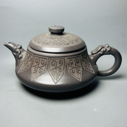 Vintage Chinese Yixing Purple Clay Teapot Zisha Ceremony Exquisite Teaware Art