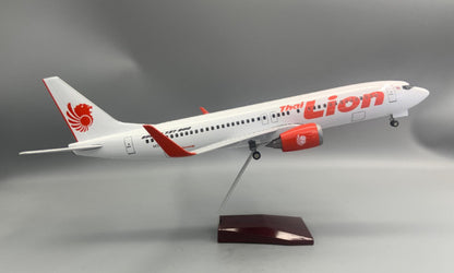 1:80 47CM Thai Lion BOEING 737-800 Airplane Landing Gear Resin Aircraft Model