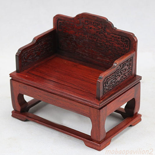 13.5cm New Miniature Furniture Model Ornaments Chinese Mahogany Chair Crafts