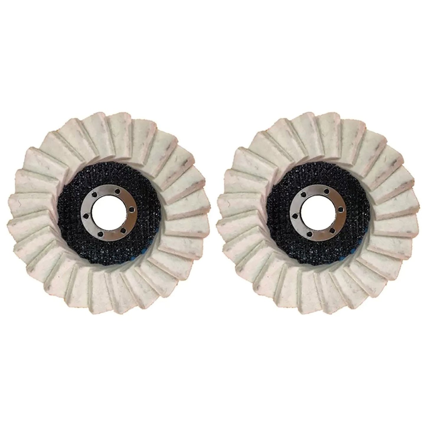 Wool Felt Finishing Wheel Buffing Pads For Metal Glass For Angle Grinder 2Pcs