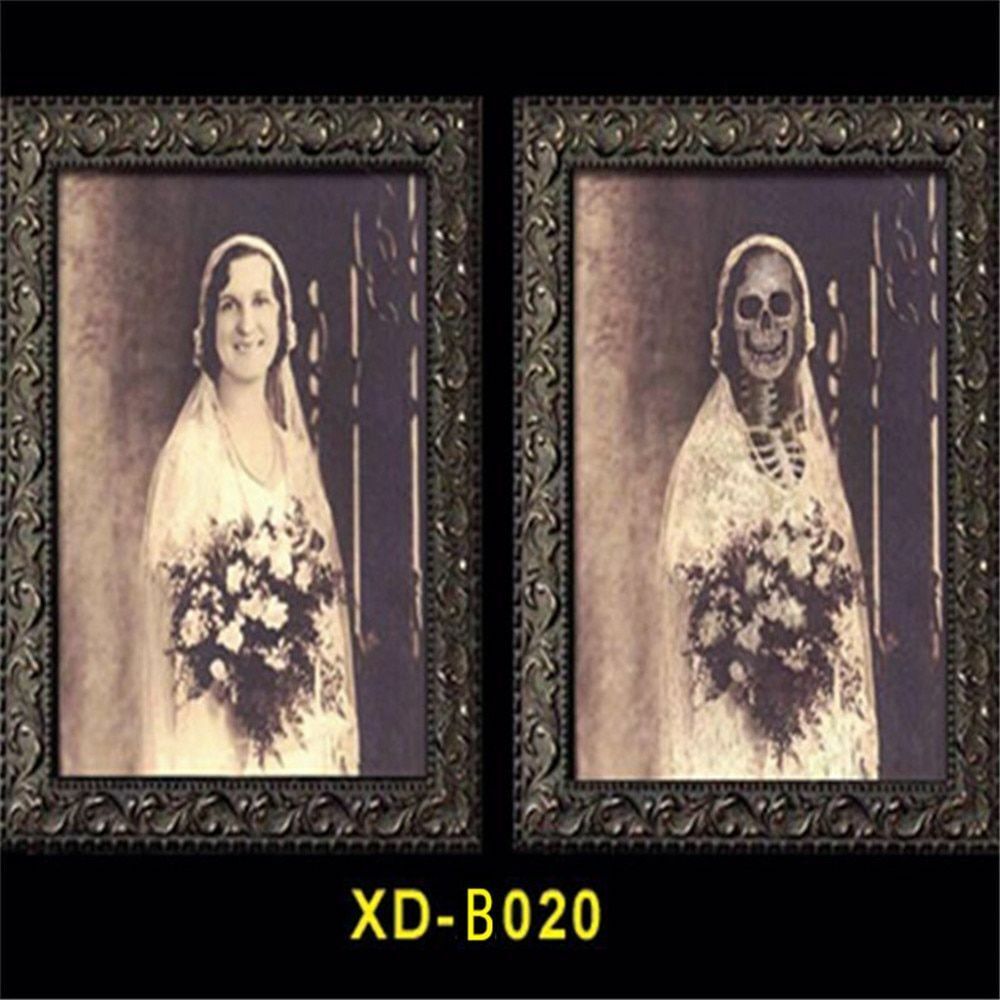 Halloween 3D Ghost Photos Frame Decoration Spooky Party Delivers Crafts Horror