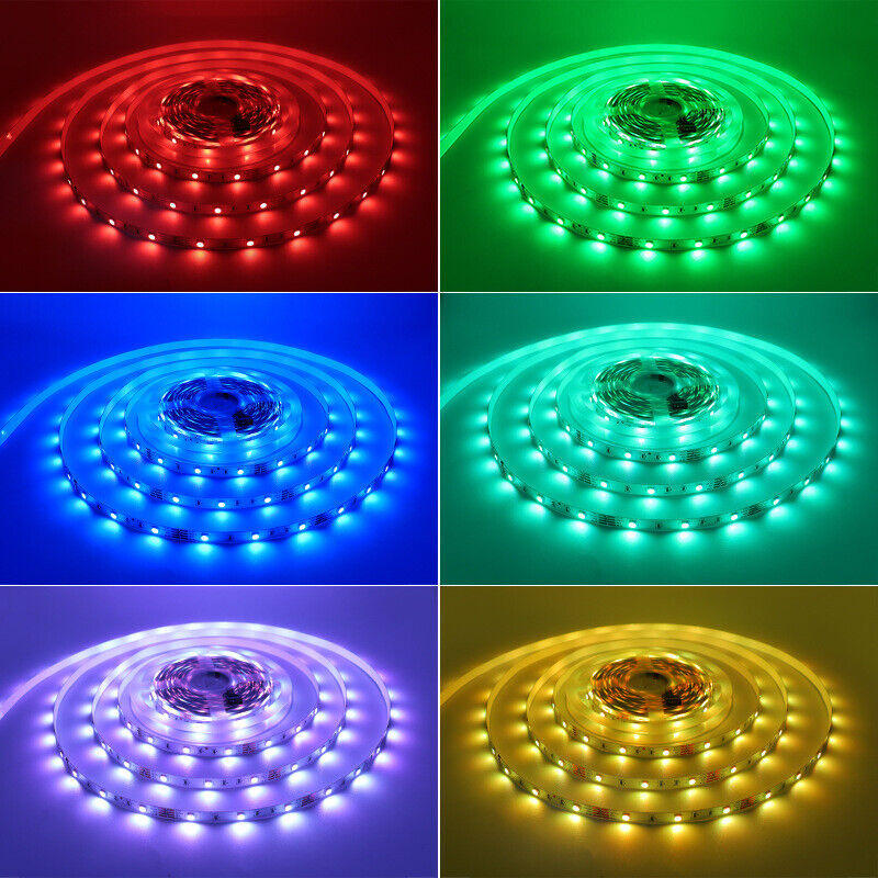 5M 10M 15M 20M RGB 5050 LED Strip light SMD 44 Key Remote 12V US Power Full Kit