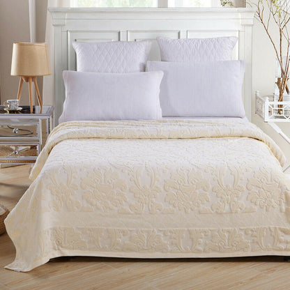 Pure Cotton Blanket Flower Relief Soft Towel Blankets Spring Autumn Bed Cover