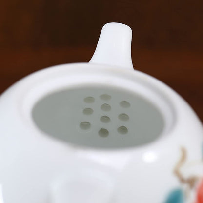 250ml Underglaze Painted Porcelain Teapot Hand Painted Kung Fu Tea Set Kettle