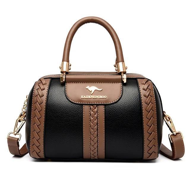 Bolso Cuero Mujer Para Bolsa Moda Lujo Mano Hombro Bandolera Elegante Cartera