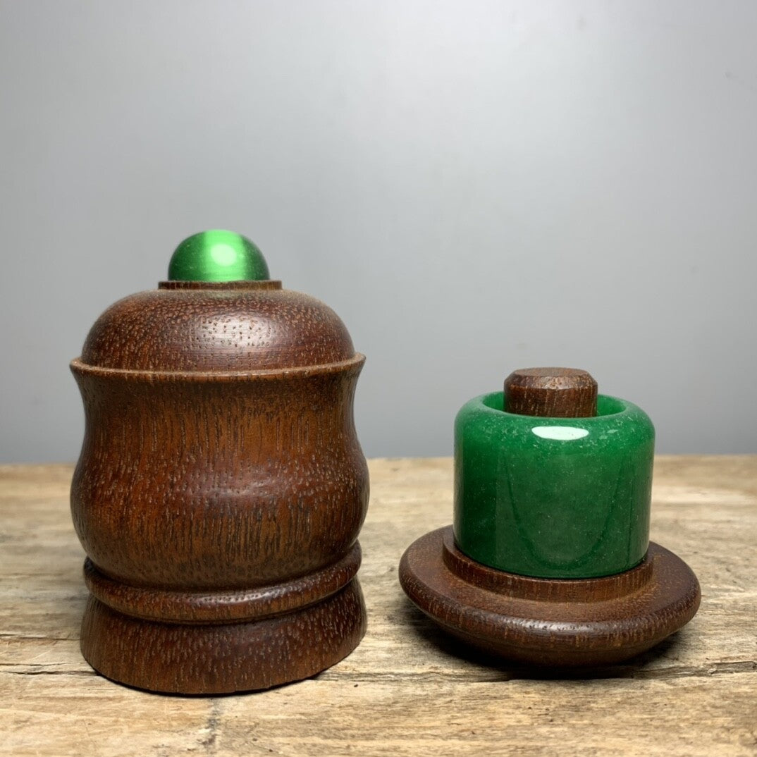 Collections Chinese Rosewood Carved Exquisite Thumb Ring Box Ring Storage Box