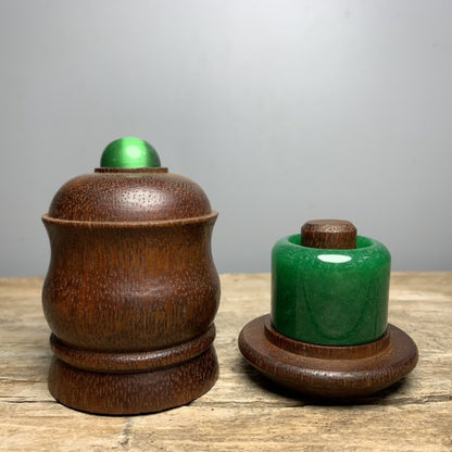 Collections Chinese Rosewood Carved Exquisite Thumb Ring Box Ring Storage Box
