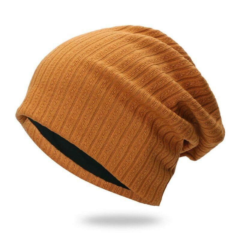 Beanie Cap Thermal Elastic Knitted Cotton Warm Hat Autumn Spring Outdoor Sports