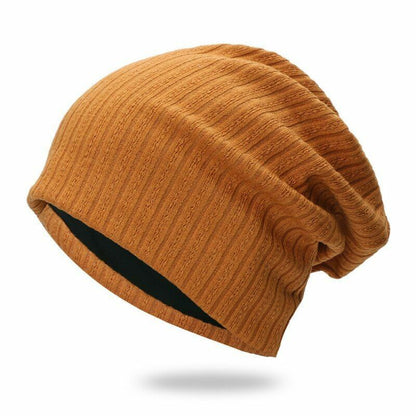 Beanie Cap Thermal Elastic Knitted Cotton Warm Hat Autumn Spring Outdoor Sports