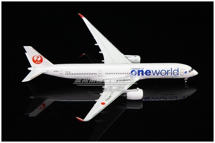 1:400 JC Wings JAPAN AIRLINES Oneworld AIRBUS A350-900 Airplane Diecast Model