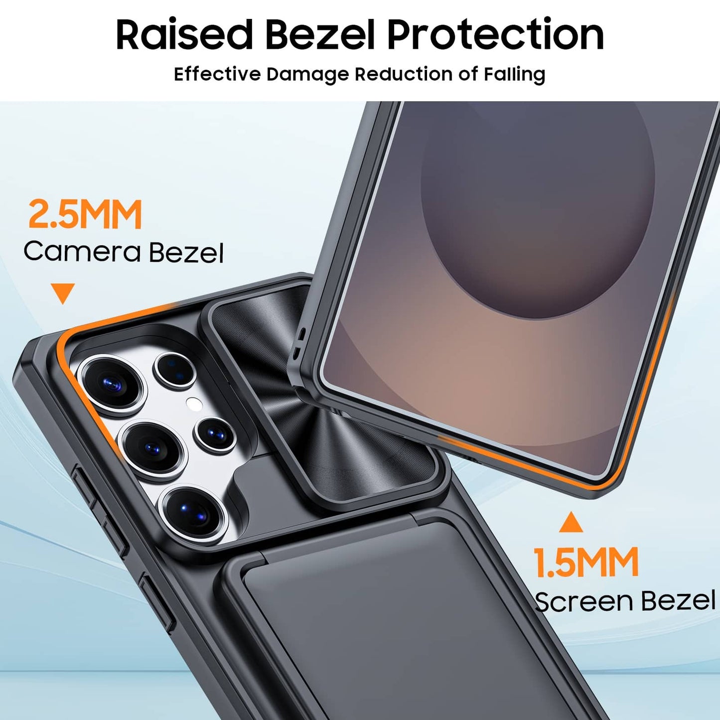 For Samsung Galaxy S25 Ultra 2025 6.9" Case Wallet+Wrist Strap with Card Holder