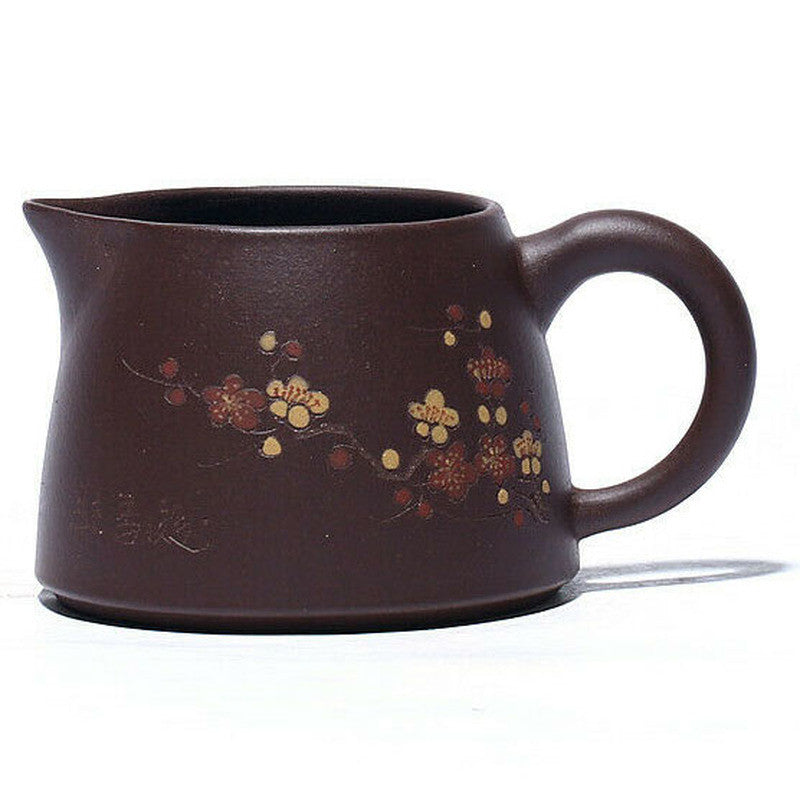 200ml Chinese Yixing Purple Clay Gongfu Teacup Handmade Plum Blossom Cup Tea Set