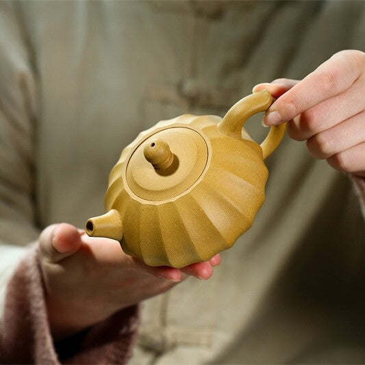 Chinese Yixing Zisha Pottery Pot Duan Clay Tea Pot 7 Infuser Holes Pots