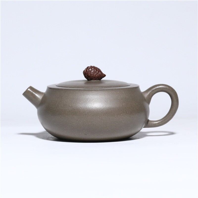 Handmade Tea Pot On Sales Marked Real Yixing Zisha Clay Ball Shaped Infuser Hole
