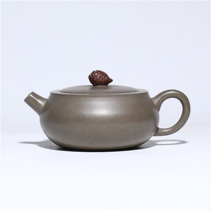 Handmade Tea Pot On Sales Marked Real Yixing Zisha Clay Ball Shaped Infuser Hole