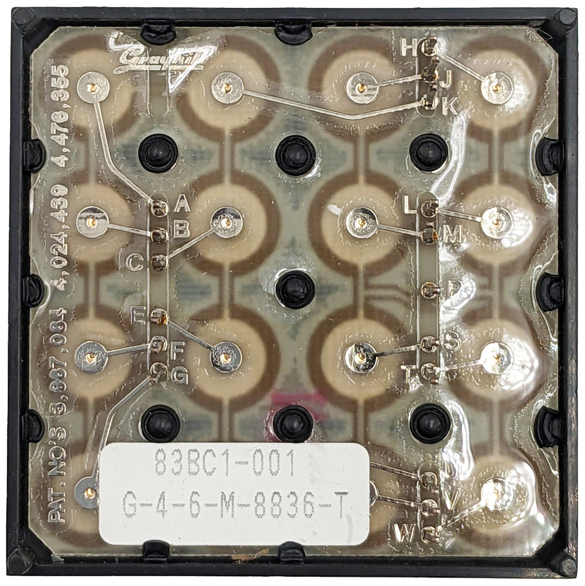 16 Button (4 x 4 Matrix) Keypad Switch w\ Blank White Keys, Tactile Feedback