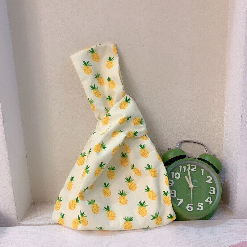 Ladies Knot Handbag Japanese Style Portable Knot Wrist Bag Phone Key Pouch