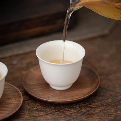 2pcs Black Walnut Coaster Mat Tea Holder Cup Holder Thermal Mat Kung Fu Tea Set