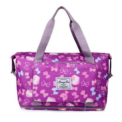 Printed Dry Wet Separation Gym Bag Extensible Waterproof Travel Sports Fitness