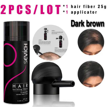 Keratin Hair Fiber Set 25g with Applicator