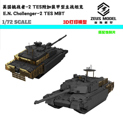 1/72/87/144 British Challenger 2 tes Main Battle Tank Resin Model Kit 3D Printed