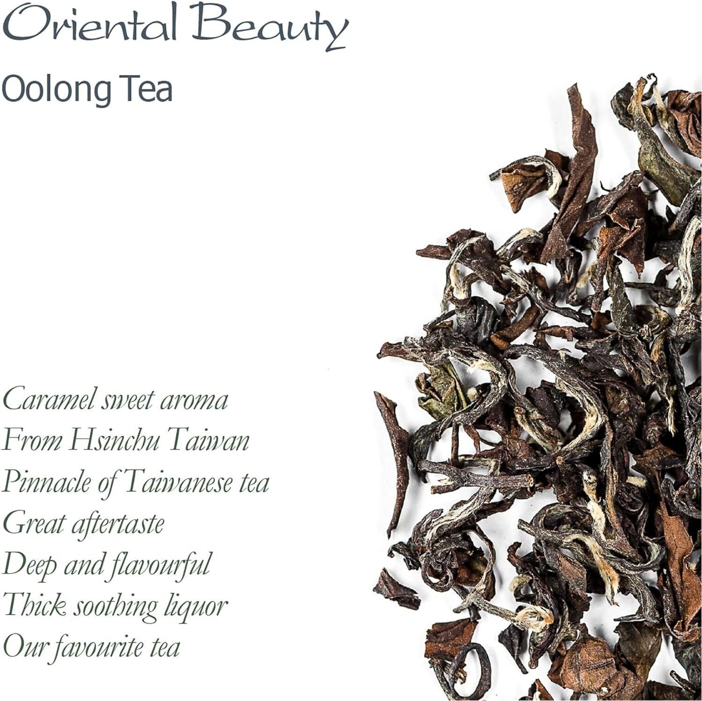 Oriental Taiwan Oolong Tea - Dongfang Meiren Tea - White Tip Oolong Tea - 50g