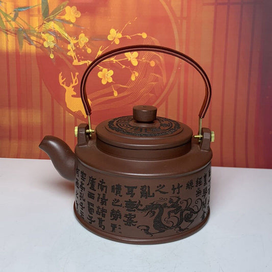 Vintage Chinese Yixing Purple Clay Teapot Zisha Ceremony Exquisite Teaware Rare