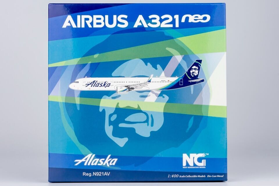 1:400 NG Model Alaska AIRBUS A321neo Passenger Airplane Diecast Aircraft Model
