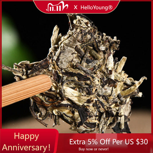 357g Big Bud Puerh Tea Cake Yunnan Pu'er Tea Moonlight White Puerh Tea Green Tea-