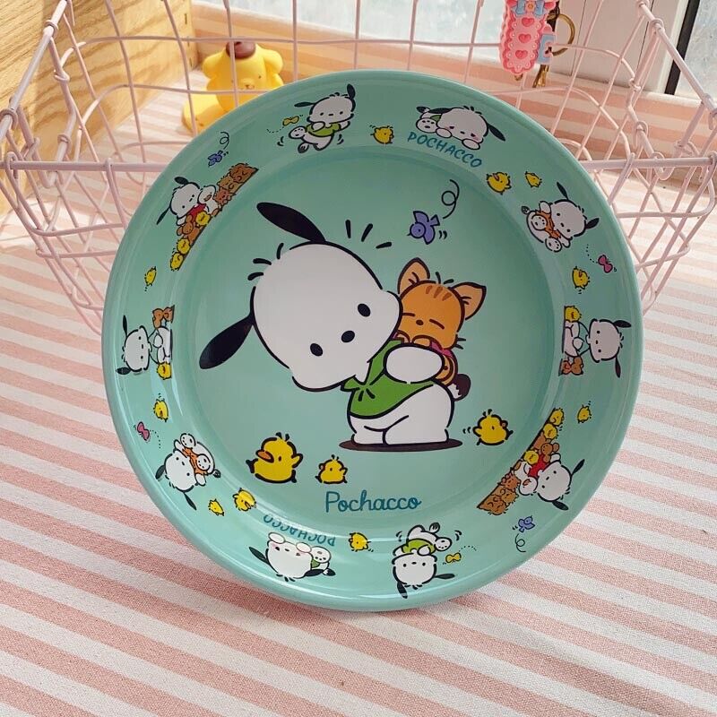 Cute My Melody Hello Kitty Fruit Dishes Bowl Cartoon Food Plate Home Tableware