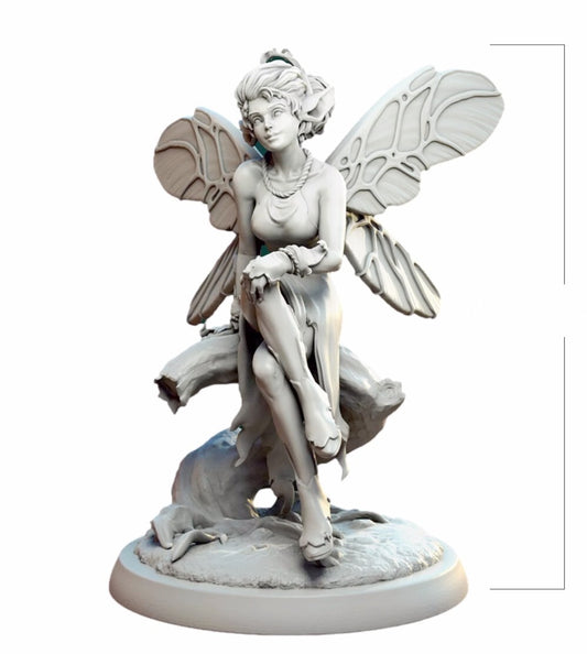 1/24 resin figure model kit Fantasy Butterfly Fairy Unpainted Unassembled