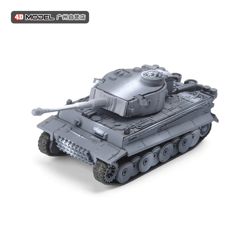 6Pcs Gray World War II German Tank Series Model Military Assembled Model 1/72