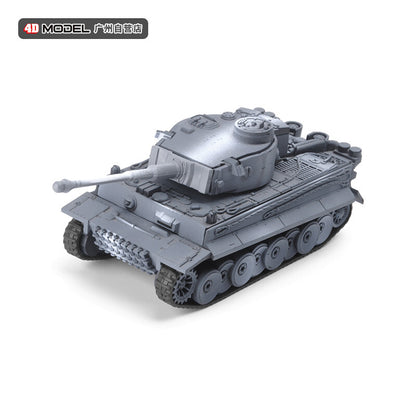 6Pcs Gray World War II German Tank Series Model Military Assembled Model 1/72