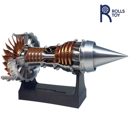 28cm Aircraft Turbojet Engine Model Rotatable ﻿
