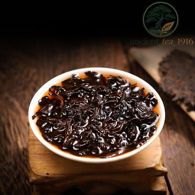 250g Ripe Pu'er Tea Brick Yunnan Menghai 2014 Raw Material Ancient Tree