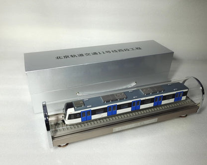 1:68 43CM Beijing Metro Line 11 Passenger Car Trains Vehicle Diecast Model