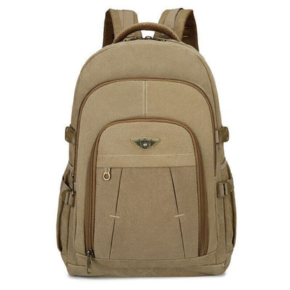 Laptop Canvas Backpack Men's Travel School Shoulder Bags Rucksack Backpacks